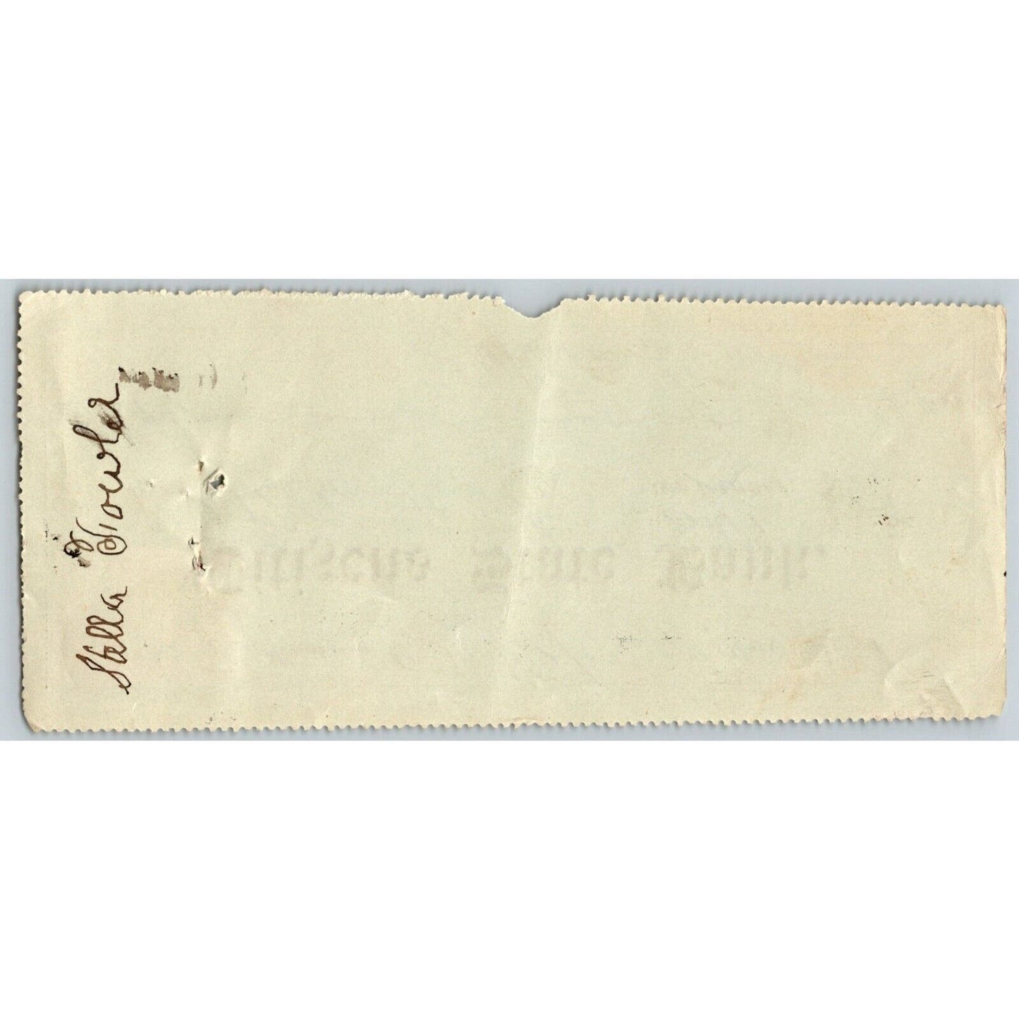 Hennessey, OK Territorial 1900 Bank Check "Stella Fowler" w/ Tax Stamp