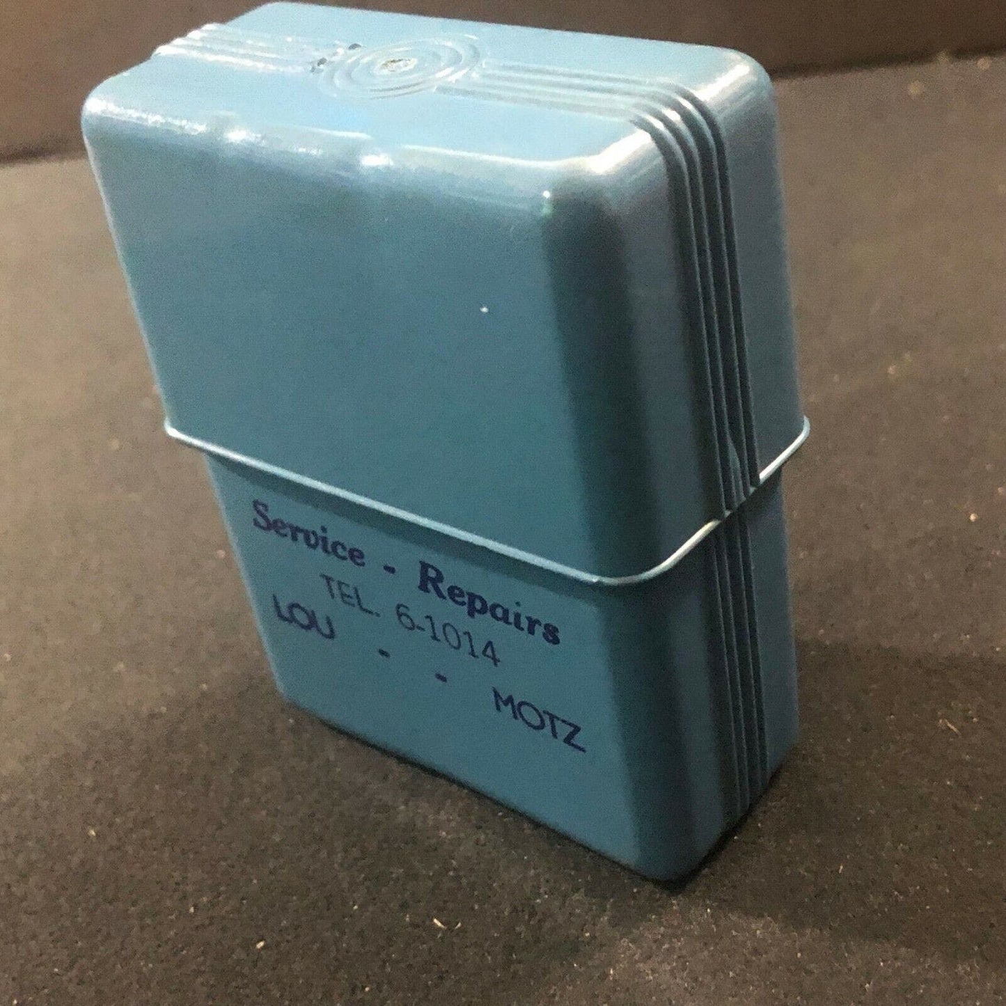 Vintage c1940's-50's Richfield Service Plastic Storage Box Metuchen, NJ Deco