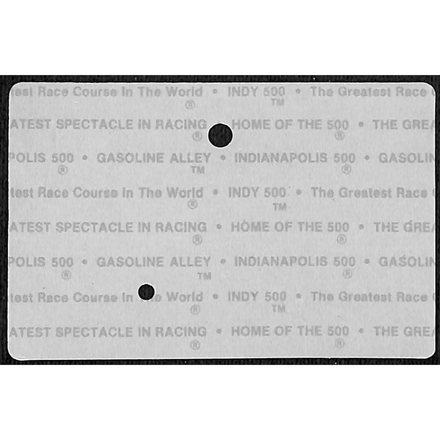 1988 Indy 500 Season Gate / Garage Ticket Pass Card Indianapolis IMS #1781 VGC