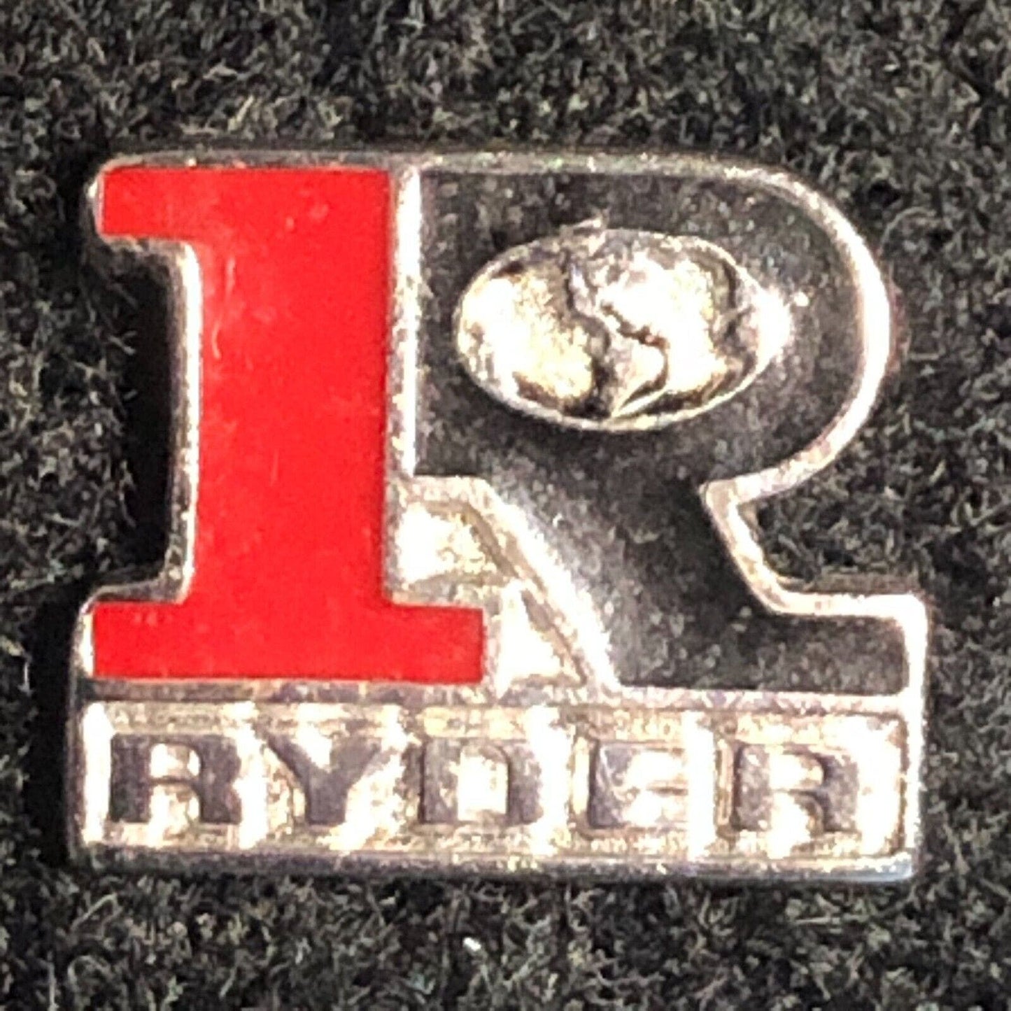 Vintage Ryder Enameled Lapel Pinback / Clutchback Vintage Sterling