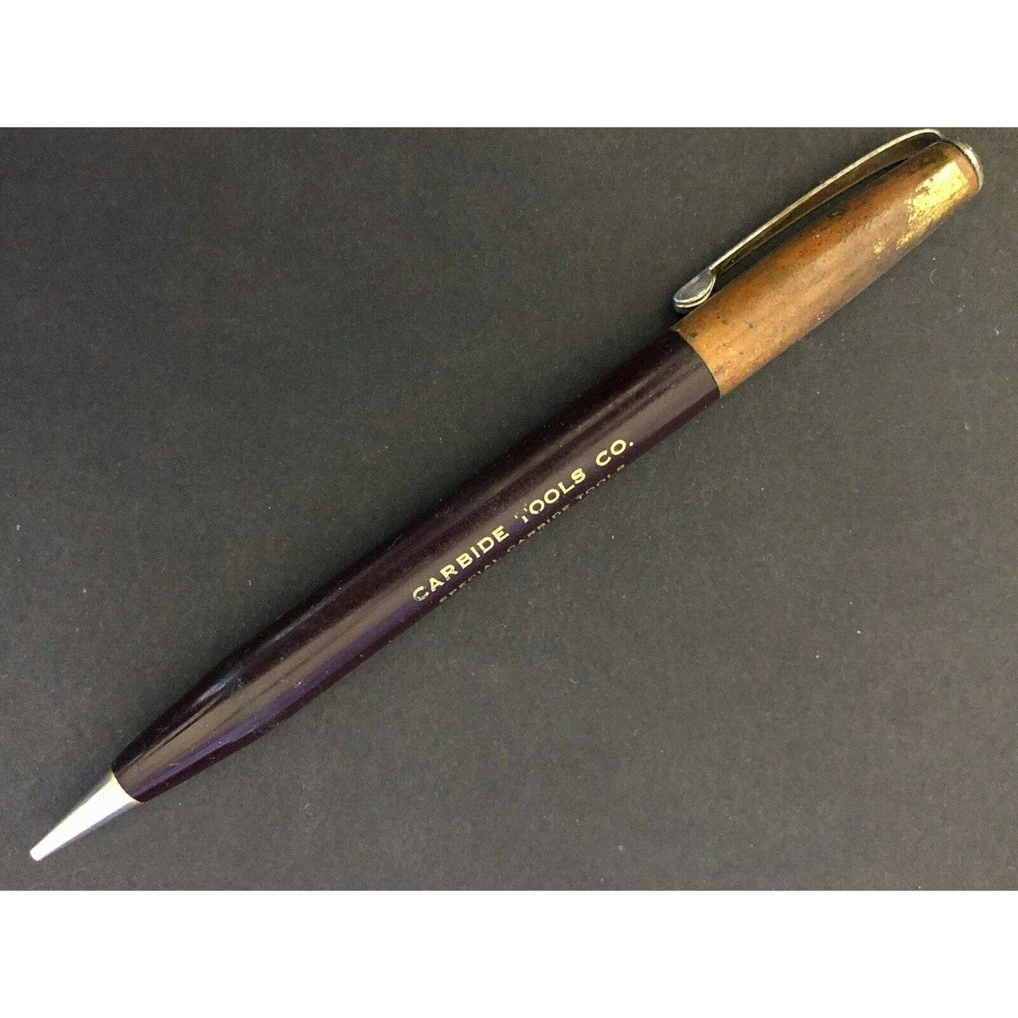 c1940's-50's "Carbide Tools Co. Milwaukee to Wisconsin" Mech. Advertising Pencil