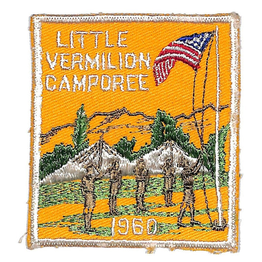 BSA Patch Little Vermilion Camporee 1960 Boy Scouts Piankeshaw District Scarce