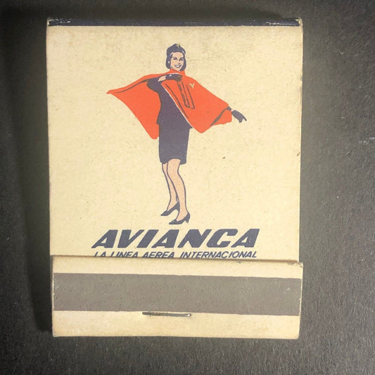 Avianca Air Lines (Columbia) Full 20-Strike Matchbook1969 50th VGC Very Scarce