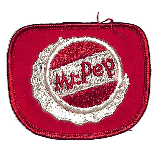 Mr. Pep Soda Bottle Cap Embroidered Soda Patch c1967 VGC Scarce