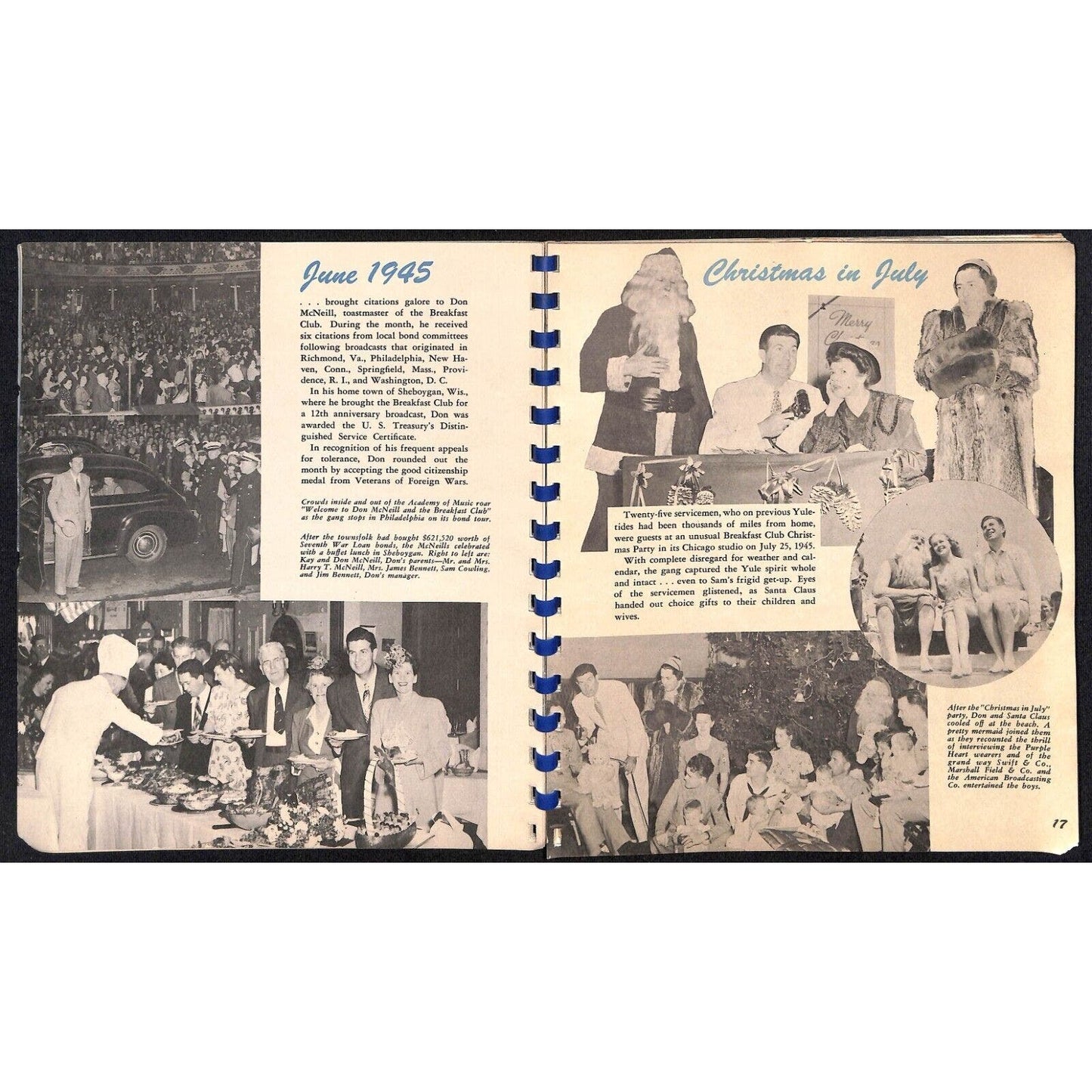 Don McNeil Breakfast Club 1947 Yearbook - (Morning Variety Radio Show)