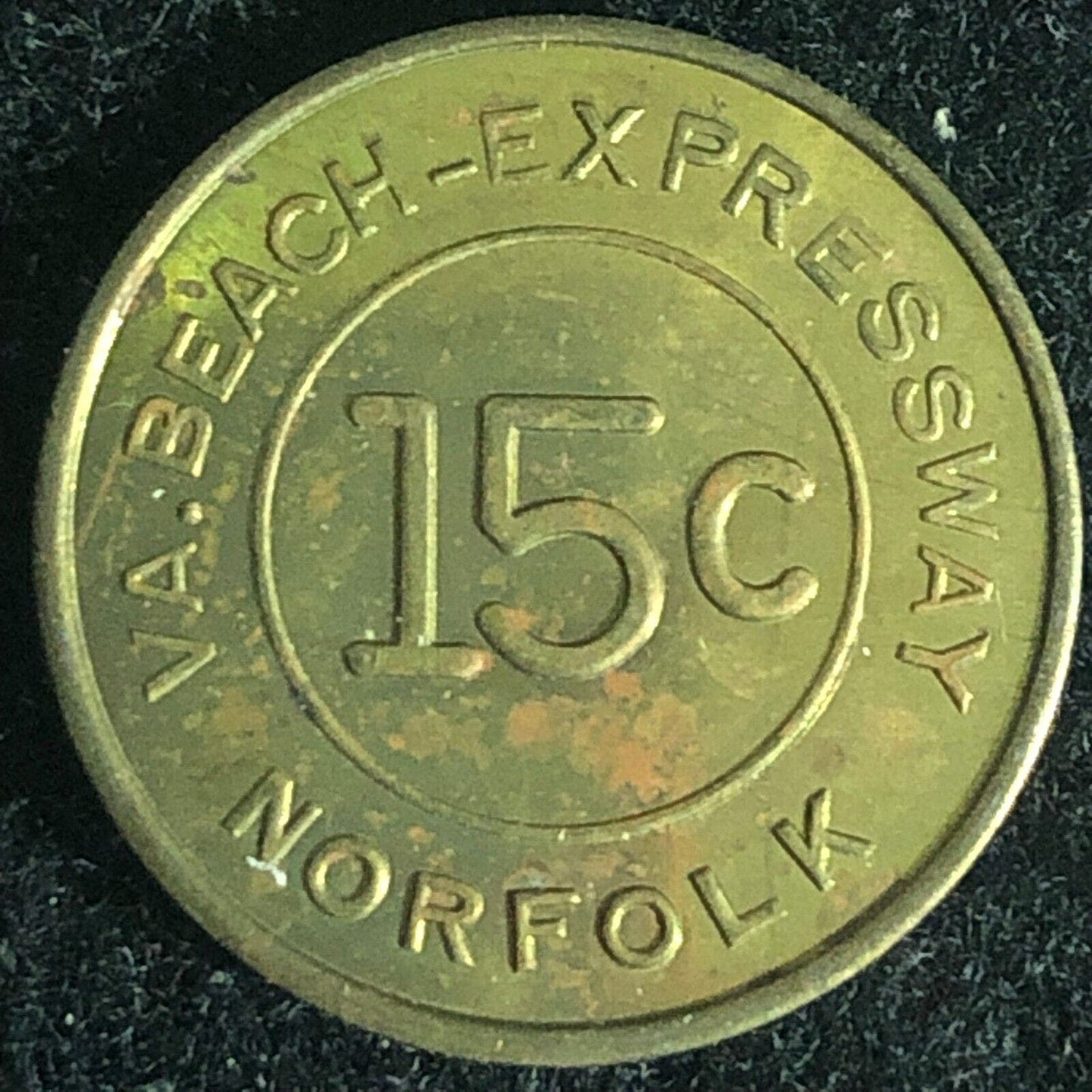 Virginia Beach Expressway Norfolk 15c Token 20mm Scarce