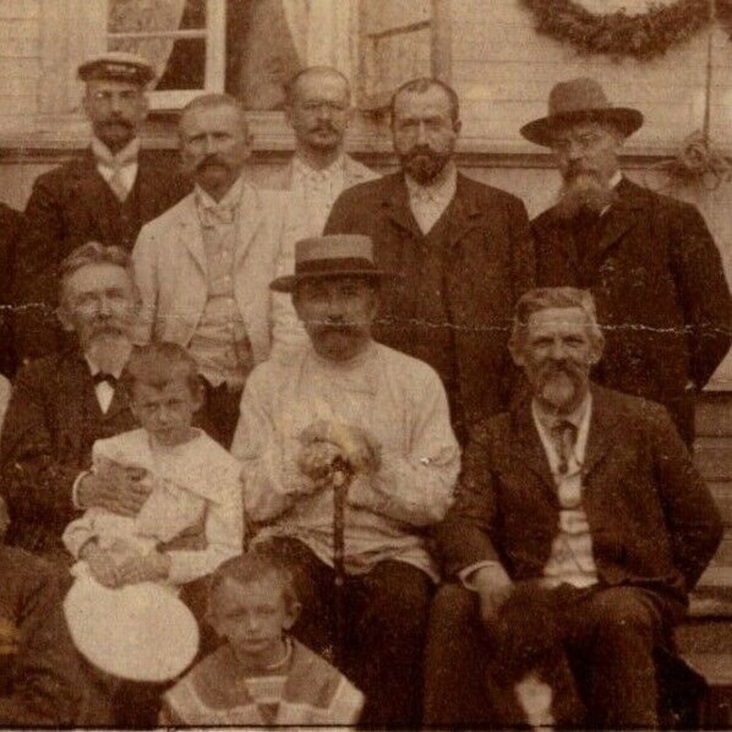 c1910 Vintage Russian RPPC* Congratulations! Postcard (4458)