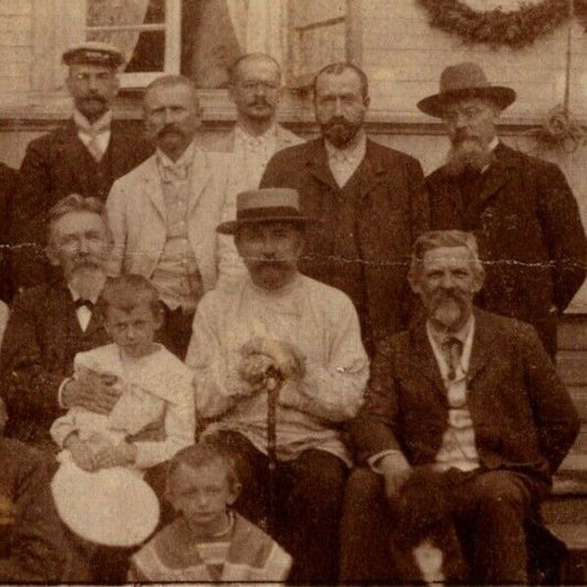 c1910 Vintage Russian RPPC* Congratulations! Postcard (4458)