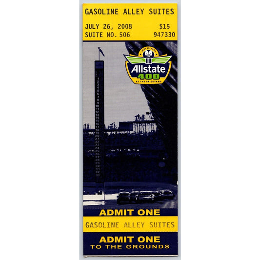 2008 Allstate 400 Gasoline Alley Suites #506 - From Ron Burton Estate