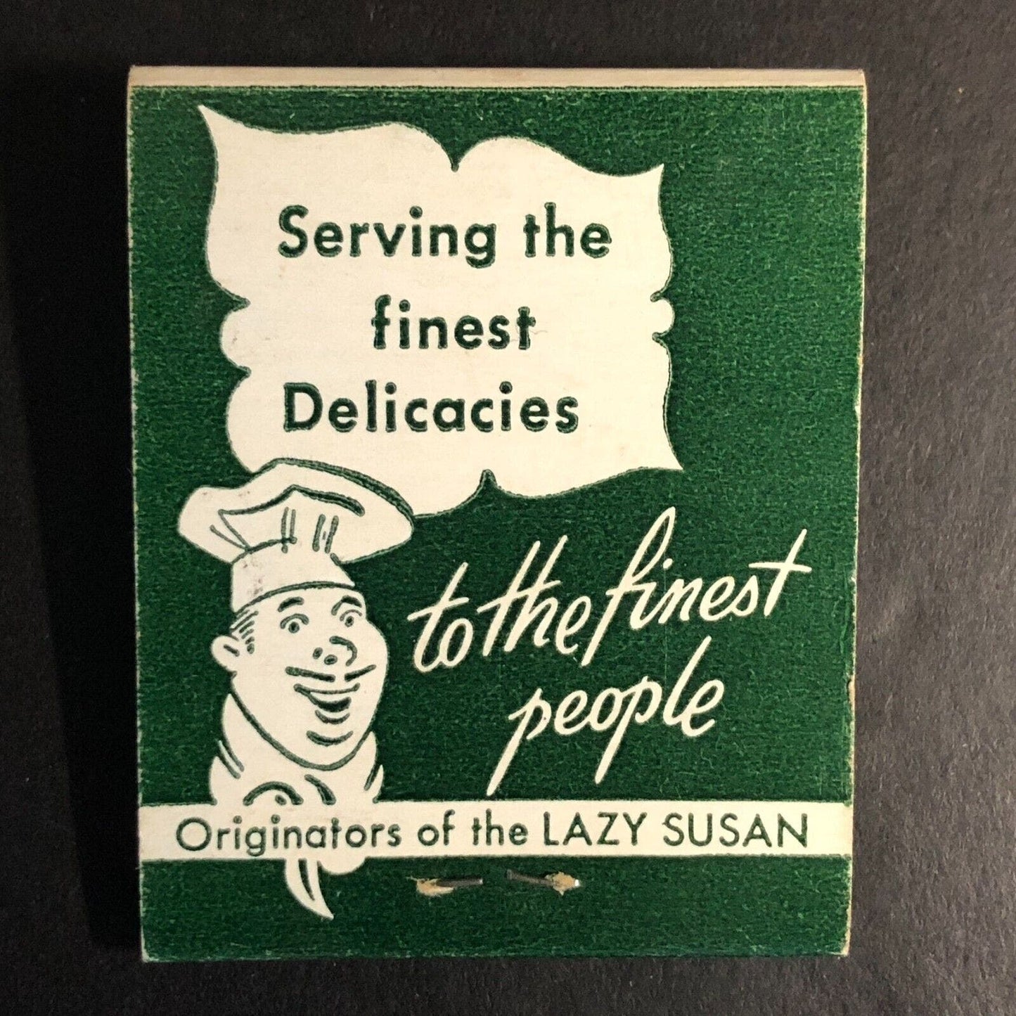 "Plaza Corned Beef Center" Restaurant Chicago Full Matchbook c1955-60's Scarce