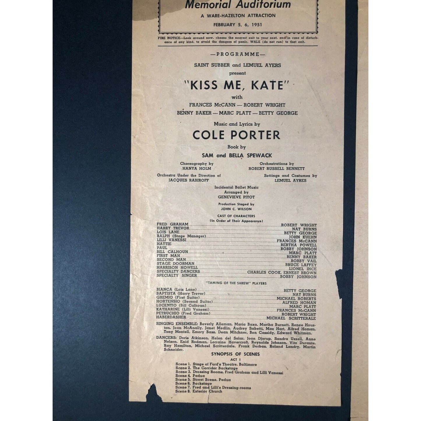 Group of 4 194o's-5o's San Francisco Musical Theater Playbills South Pacific +