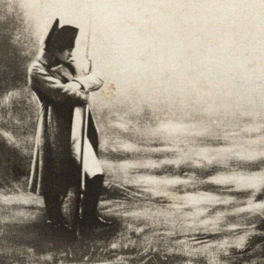 c1907-16 Russian / Cyrillic Postcard Napoleon and Grenadier Soldier