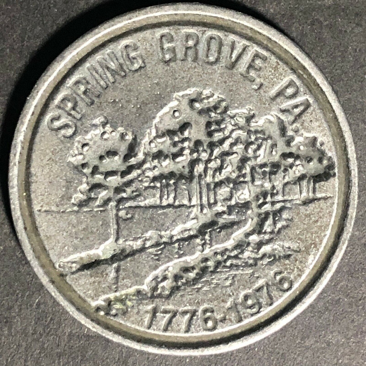 Vintage Scarce Spring Grove, PA Bicentennial 1776-1976 Medallion Token 31mm