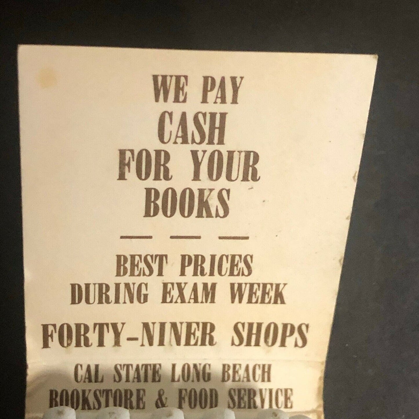 Vintage 1974 Full Matchbook "25th Anniversary California State University"