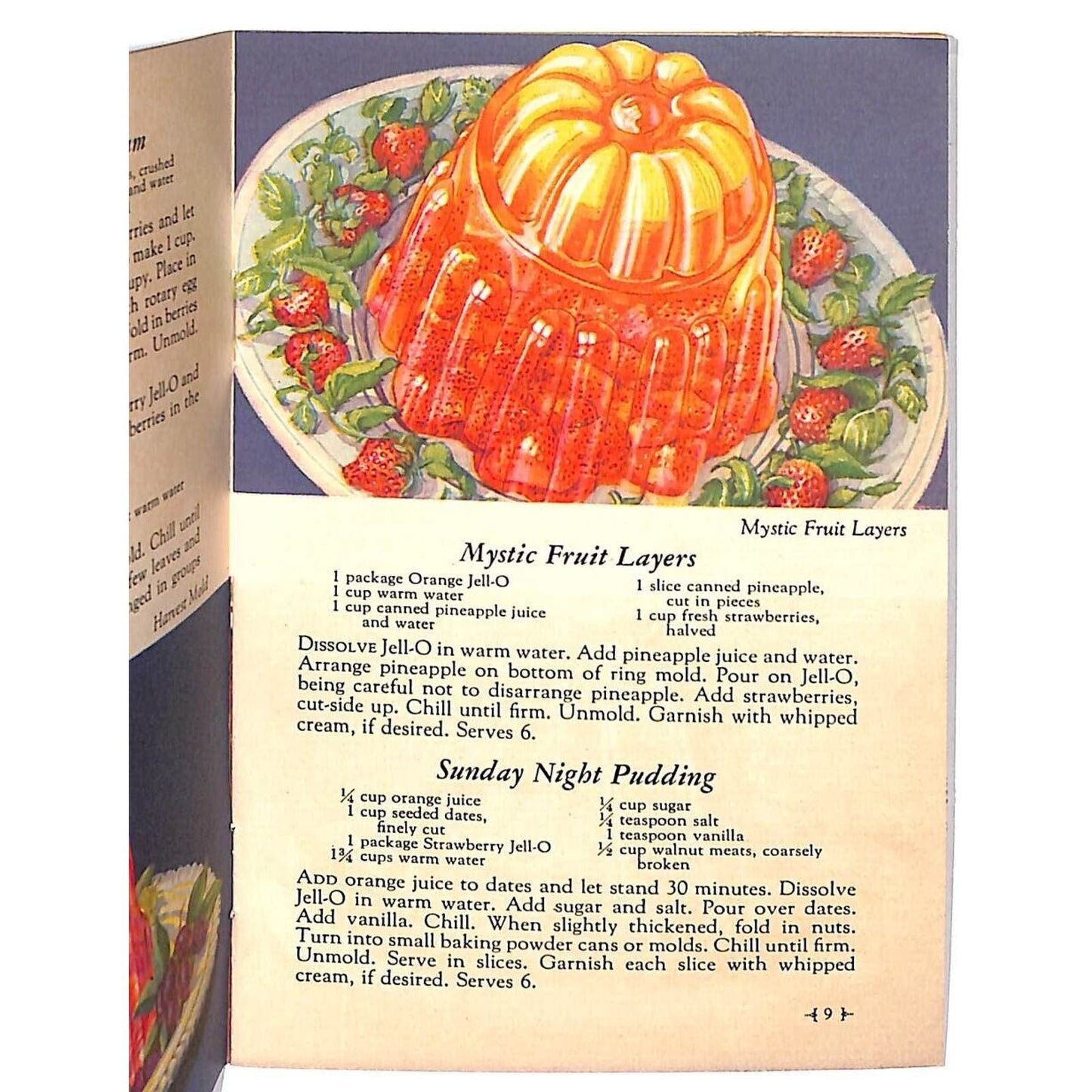 Jell-O Recipe Booklet "What Mrs. Dewey Did" 48 Fascinating New c1932 23pp.