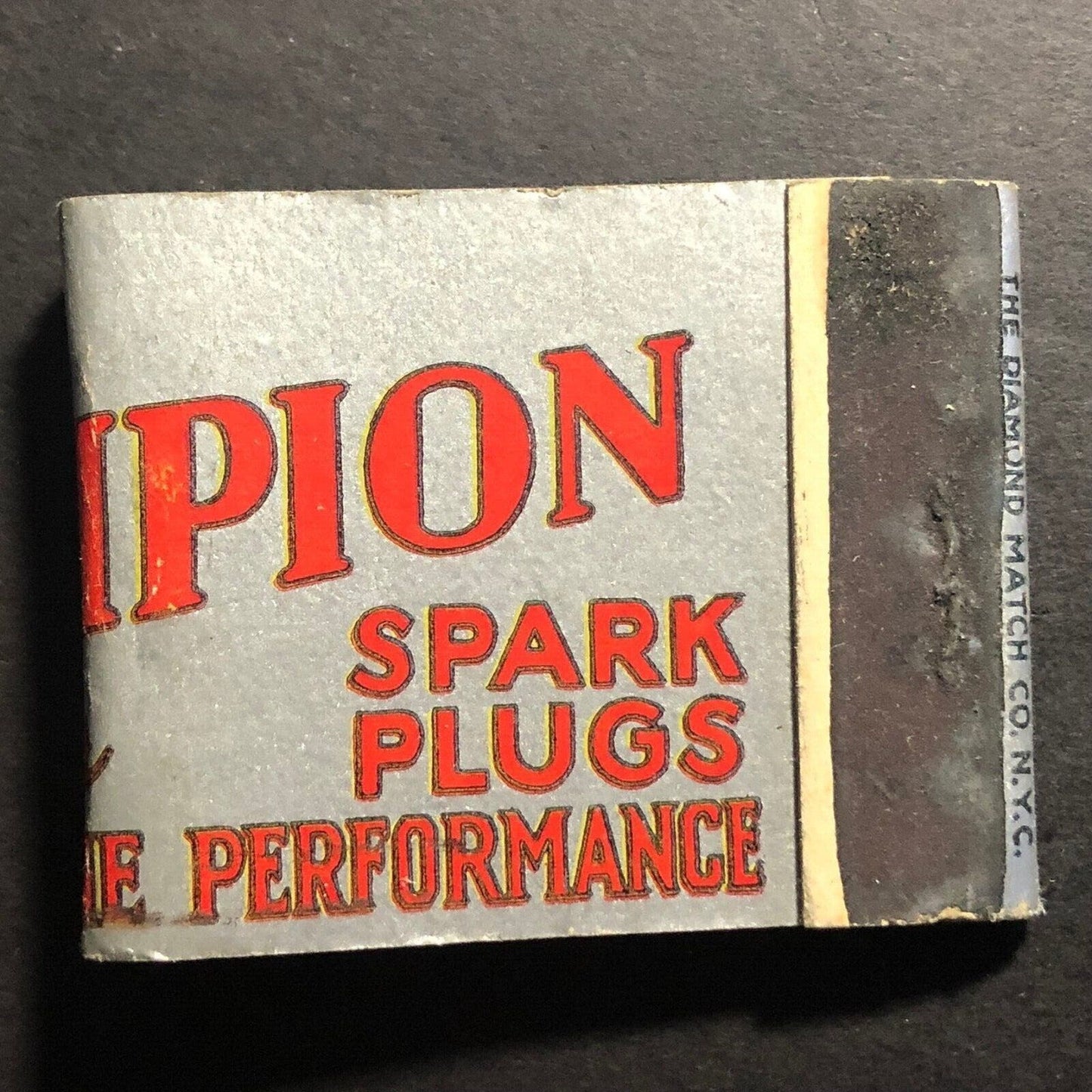 Champion Spark Plugs Matchbook c1930's Full 20-Strike VGC Scarce