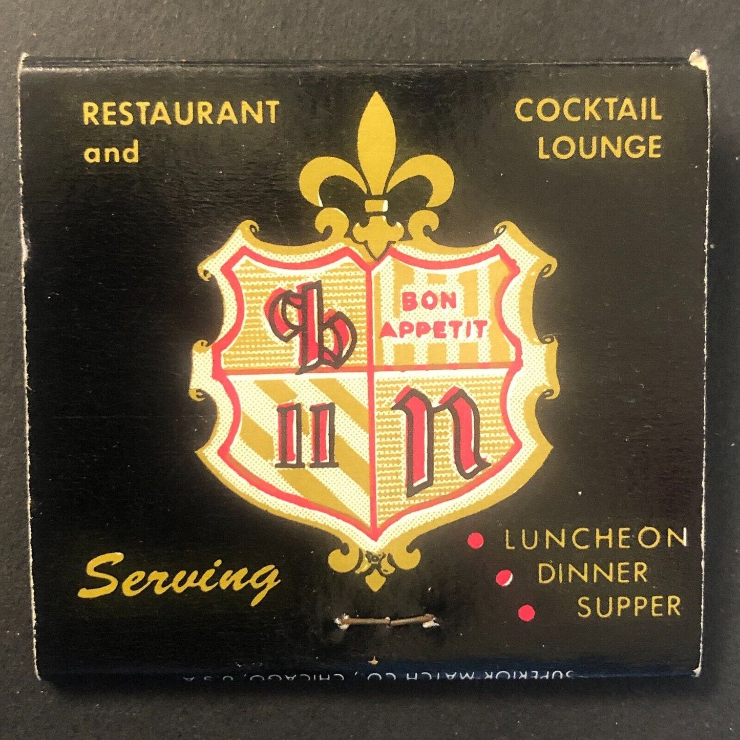 Ghisela's Restaurant Chicago Vintage Full Matchbook c1960's-70's - Scarce