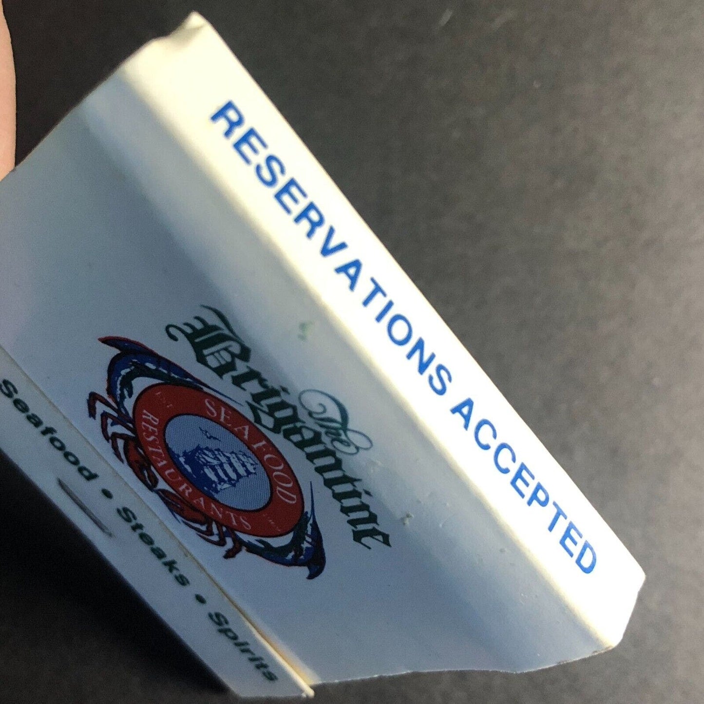Brigantine Seafood / Miguel's Restaurant Full Matchbook c1980's VGC