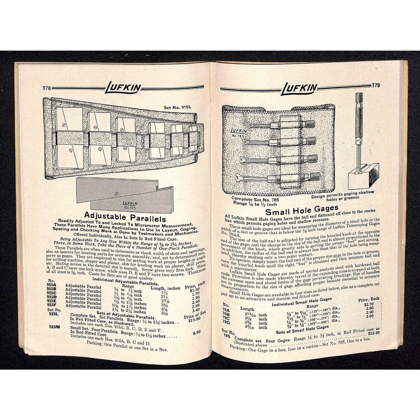 c1950 Lufkin Rule Precision Tools Catalog No. 7 144pp. Mid-City Hardware Chicago