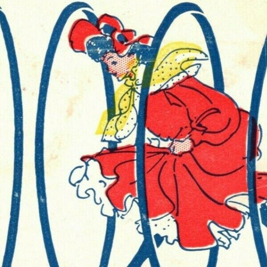 "One In A Million" c1905 Undivided NP Comic Hula Hoop? Humor Postcard