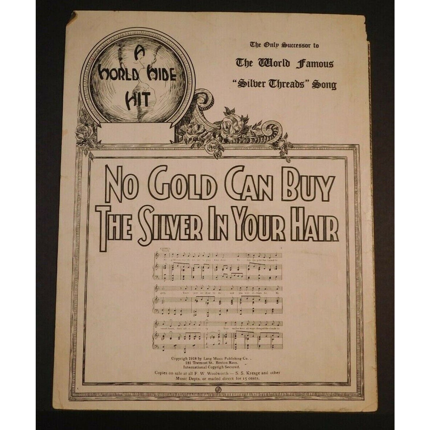 WWI Sheet Music - "You Can't Stop The Yanks - Till They Go Right Thru"