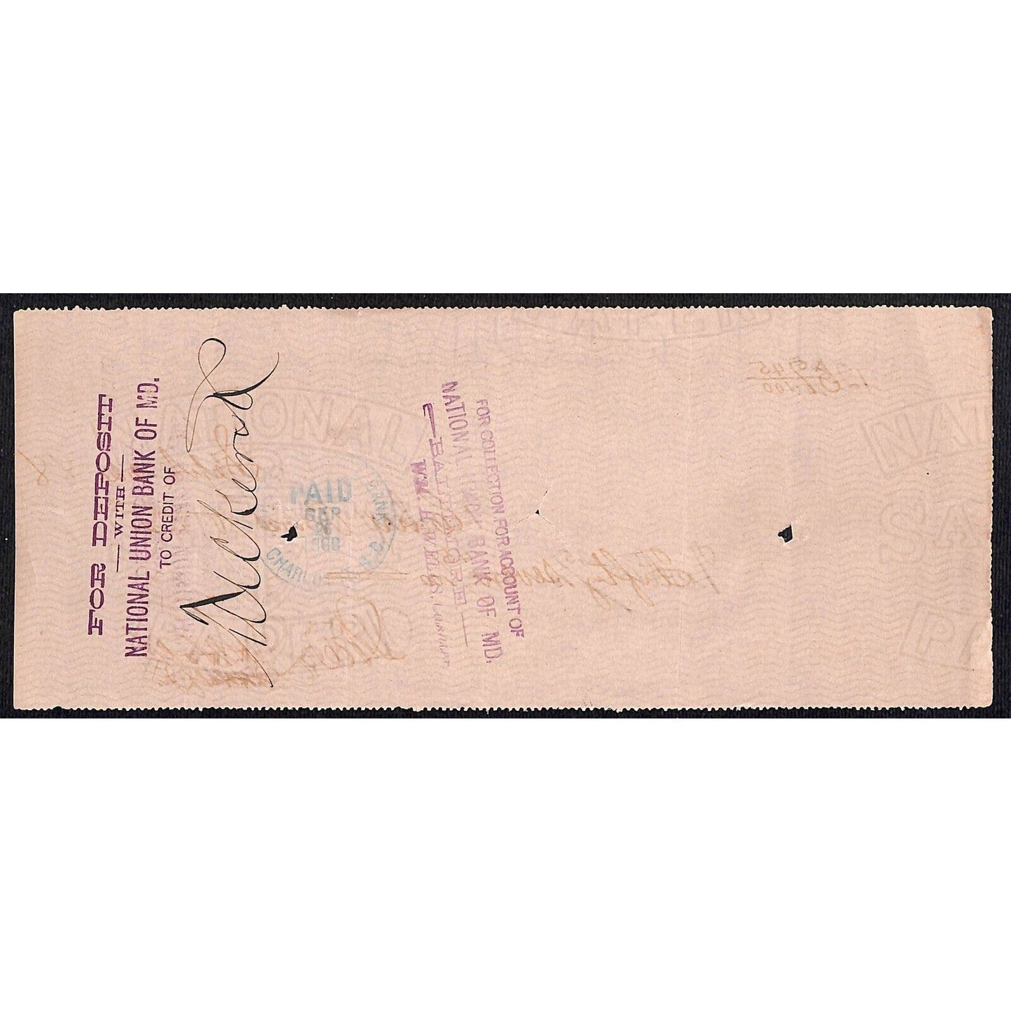 Burlington, NC Glencoe Cotton Mills 1888 $12.25 Bank Check w/ Vignette Scarce