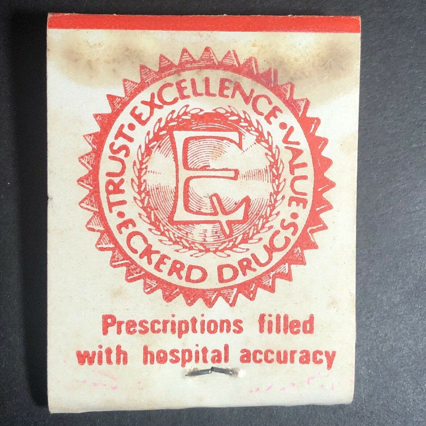 1970's-80's Full Matchbook "Eckerd Drugs"