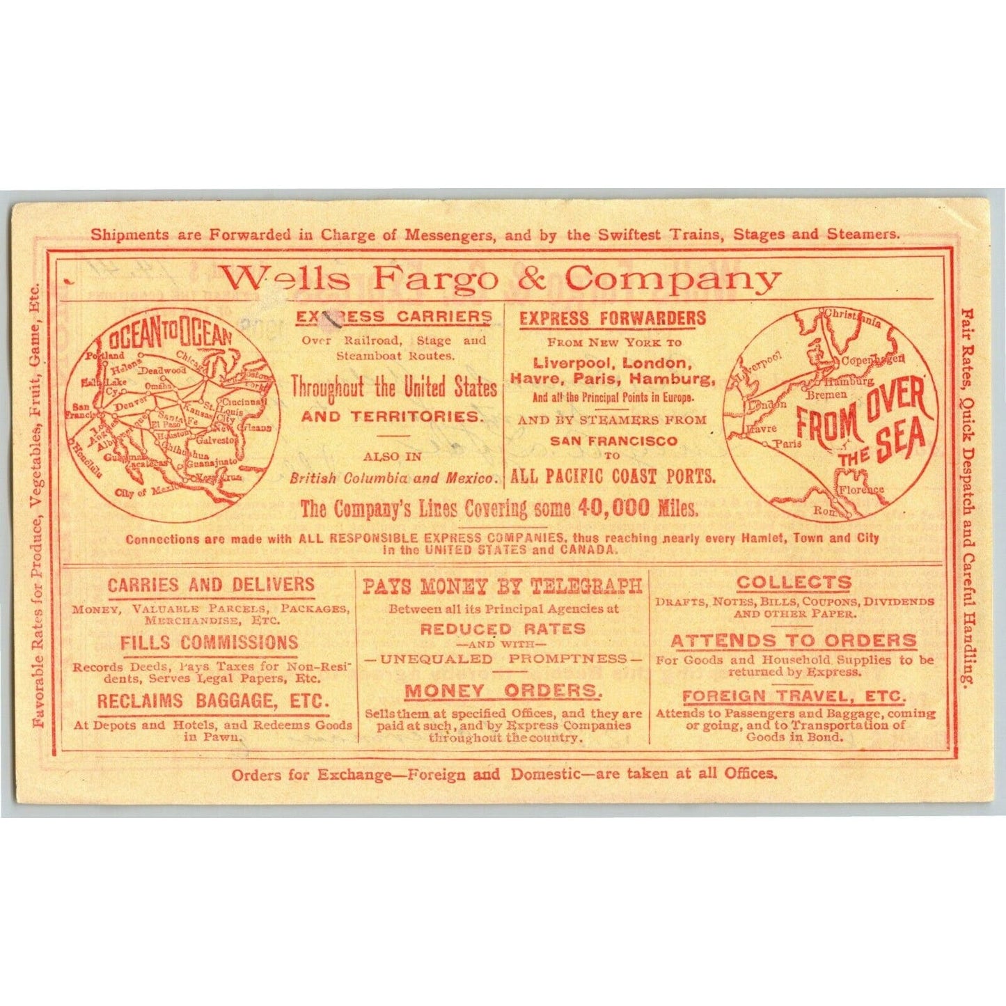 1908 Wells Fargo & Co Express - Grass Valley, CA - $104.18 Money Receipt
