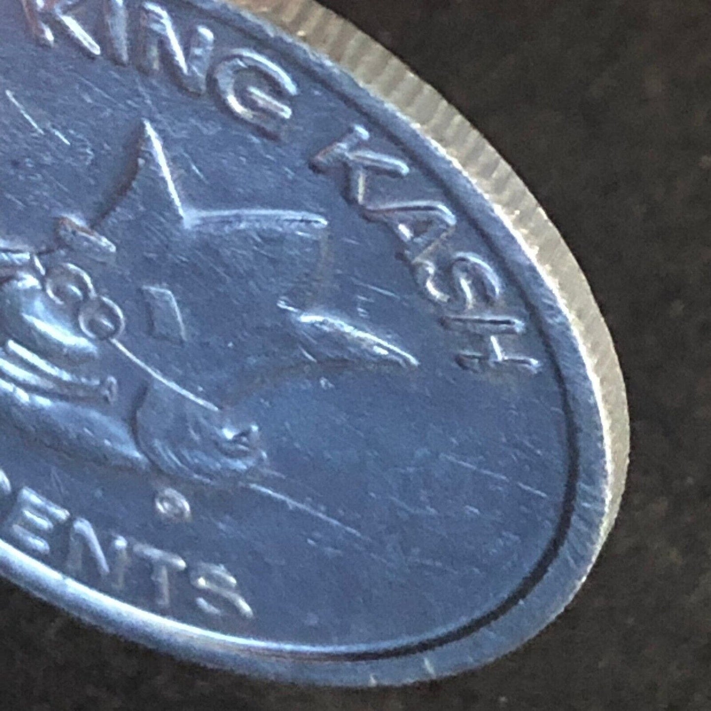 25.85mm Burger King "King Kash" 5c off "Big Tastin' Burger" Aluminum Token