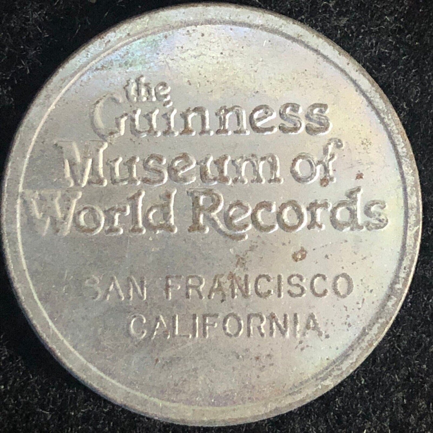 Guinness Museum of World Records San Francisco Token 28mm