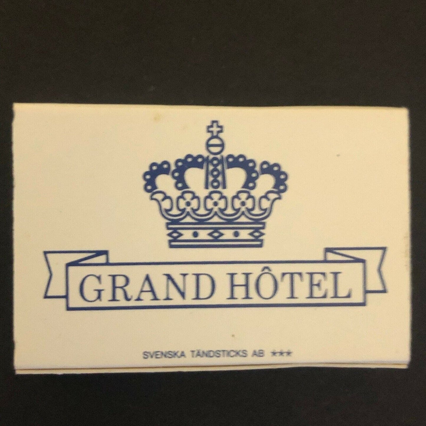 c1970's-80's Wooden Matchbox Matchbook Real Photo "Grand Hotel" Stockholm