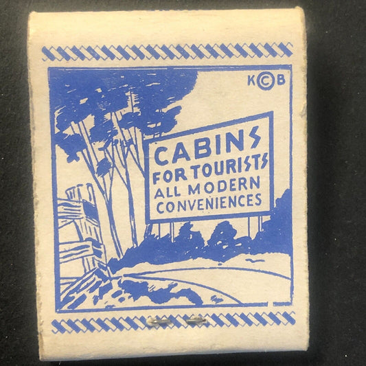 Air Base Motor Court South of Jacksonville FL Vintage Matchbook c1940's Scarce
