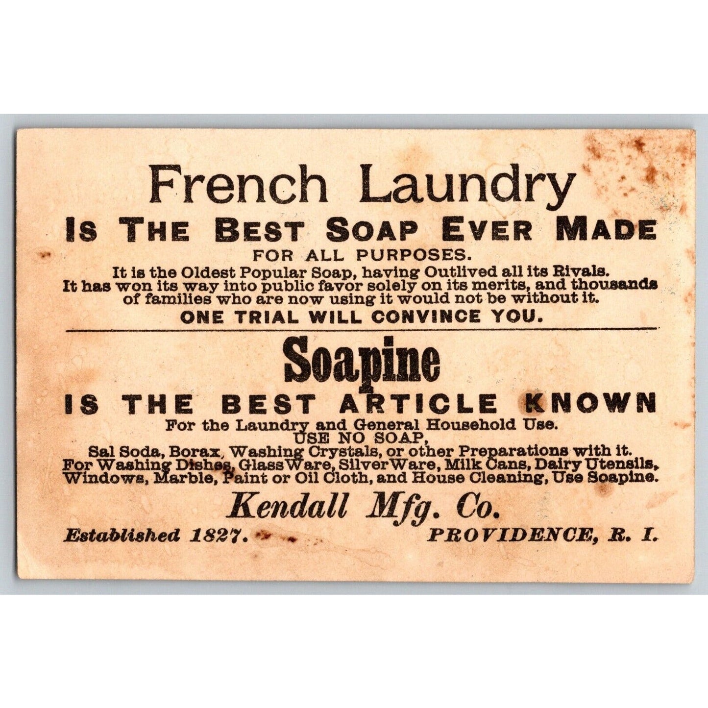 Child Pours Out Chalis / Goblet Victorian Trade Card Soapine