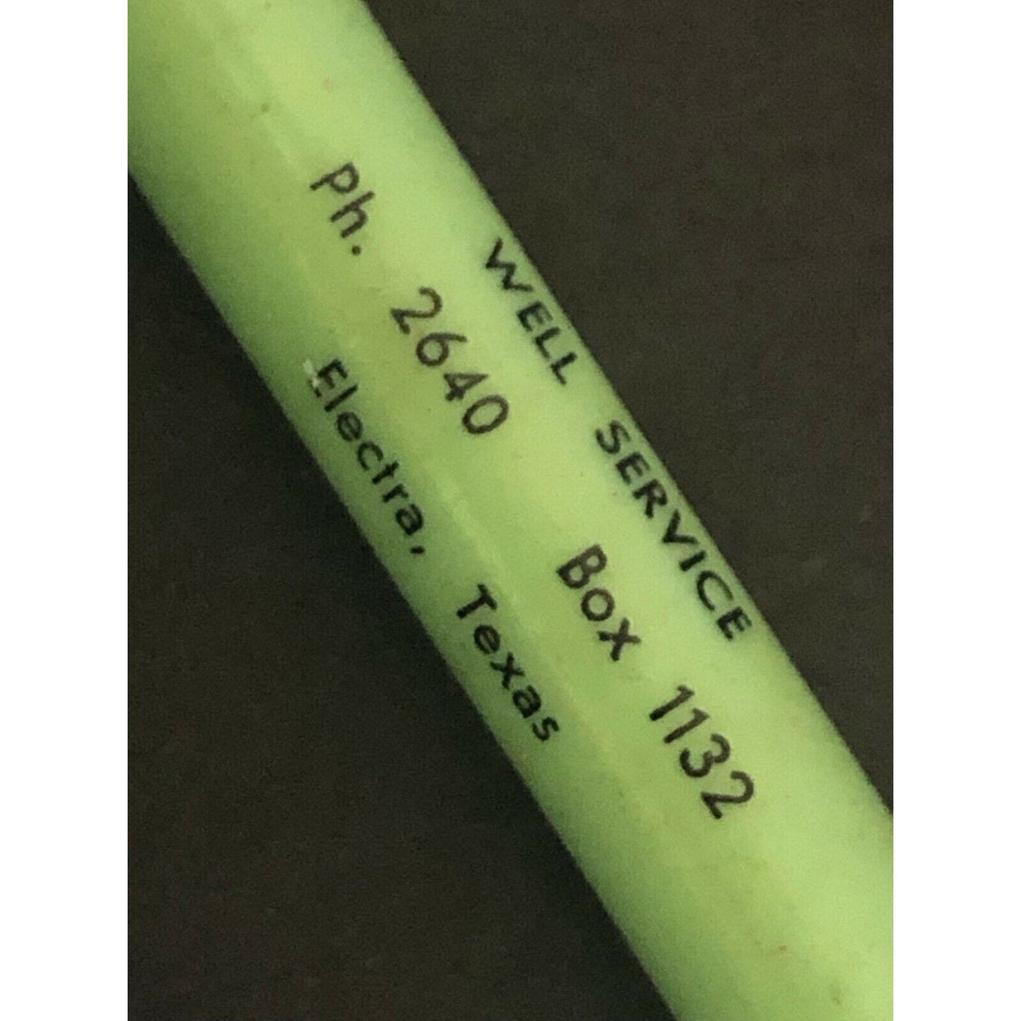 c1960's-70's "Burton Well Service" Electra, TX Mechanical Advertising Pencil