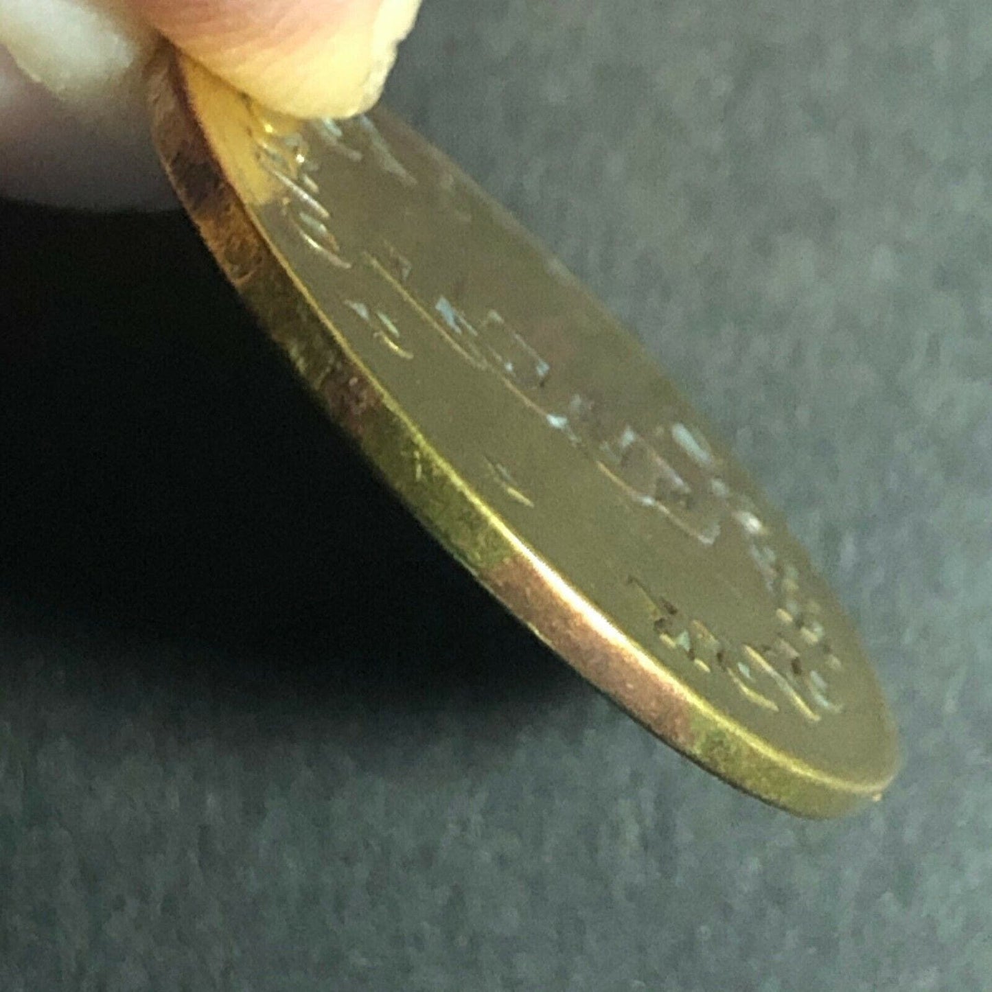 22.35mm Vintage "Downtown Bethlehem" Brass Parking Token - Fauver Coll.