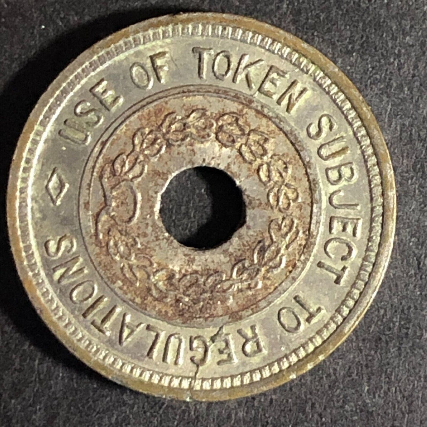 "Property of Automatic Vender" WM Vending Trade Token 21.2mm