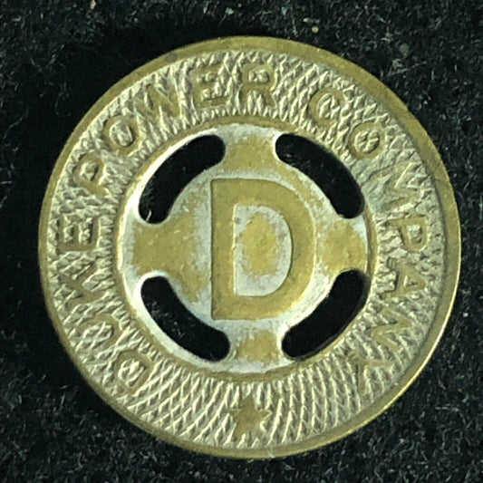 Duke Power Company (Durham, NC) G/F One Fare Transit Token 16mm Silver Plated?*