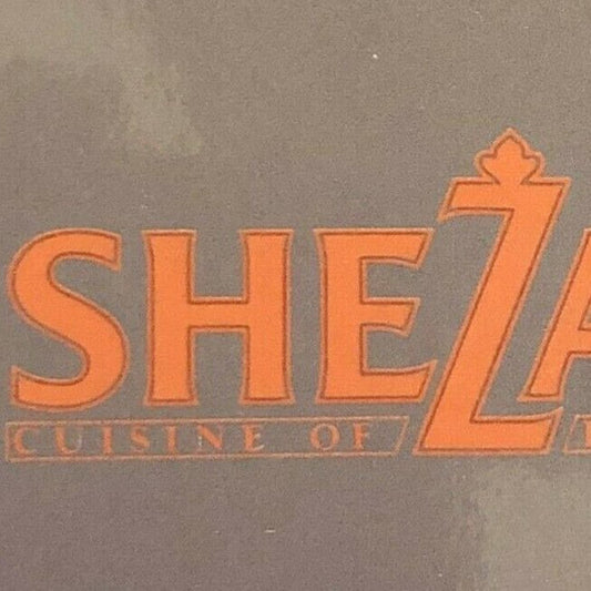 c1990's Vintage Wooden Matchbox / Matchbook "Shezan" Pakistan Restaurant NYC
