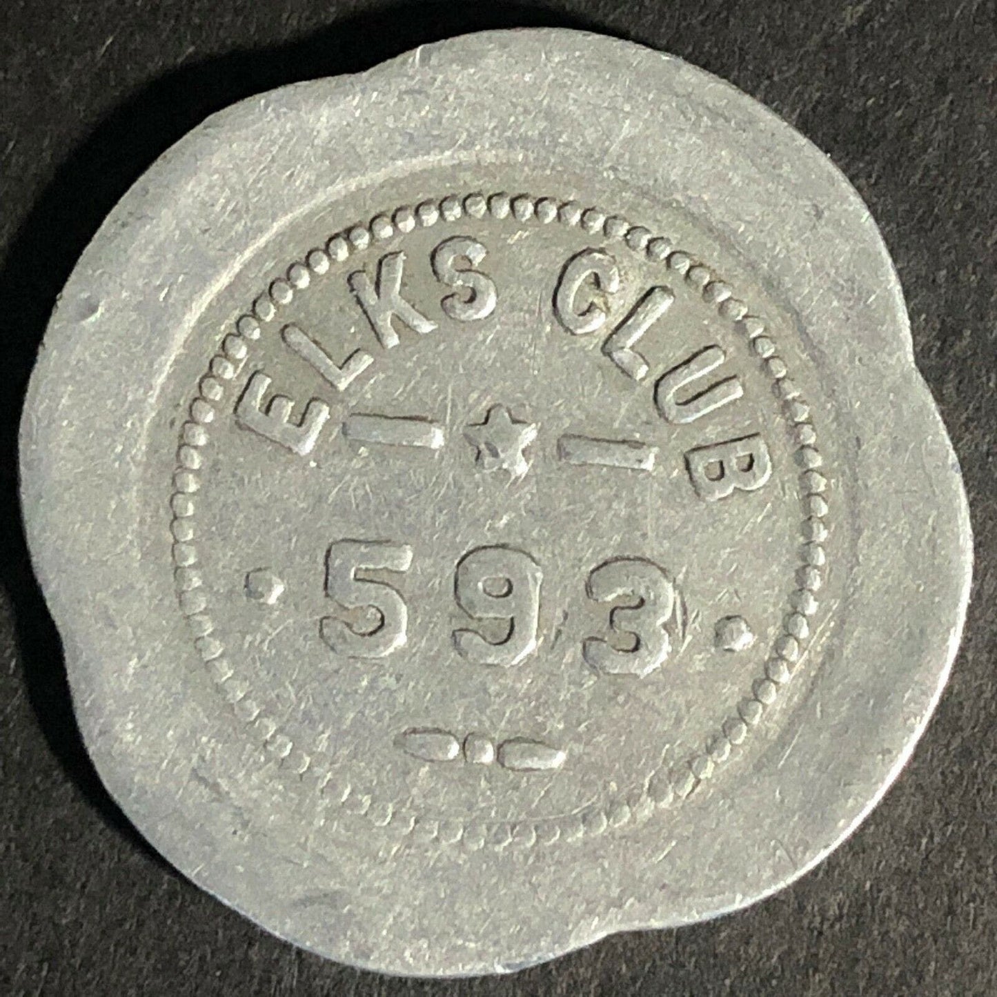 Aberdeen Washington Token Elks Club 593 Aluminum G/F 12.5c In Trade 28mm