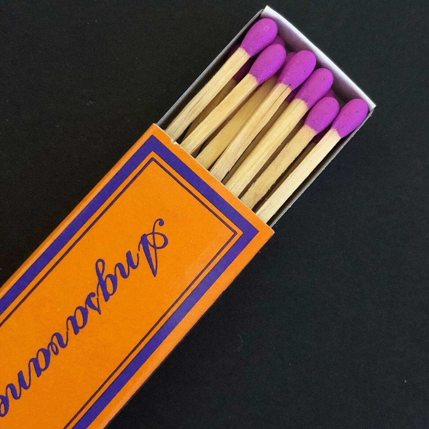 c1970's-80's Wooden Matchbox Matchbook - Angsavance Restaurant Port Chester, NY