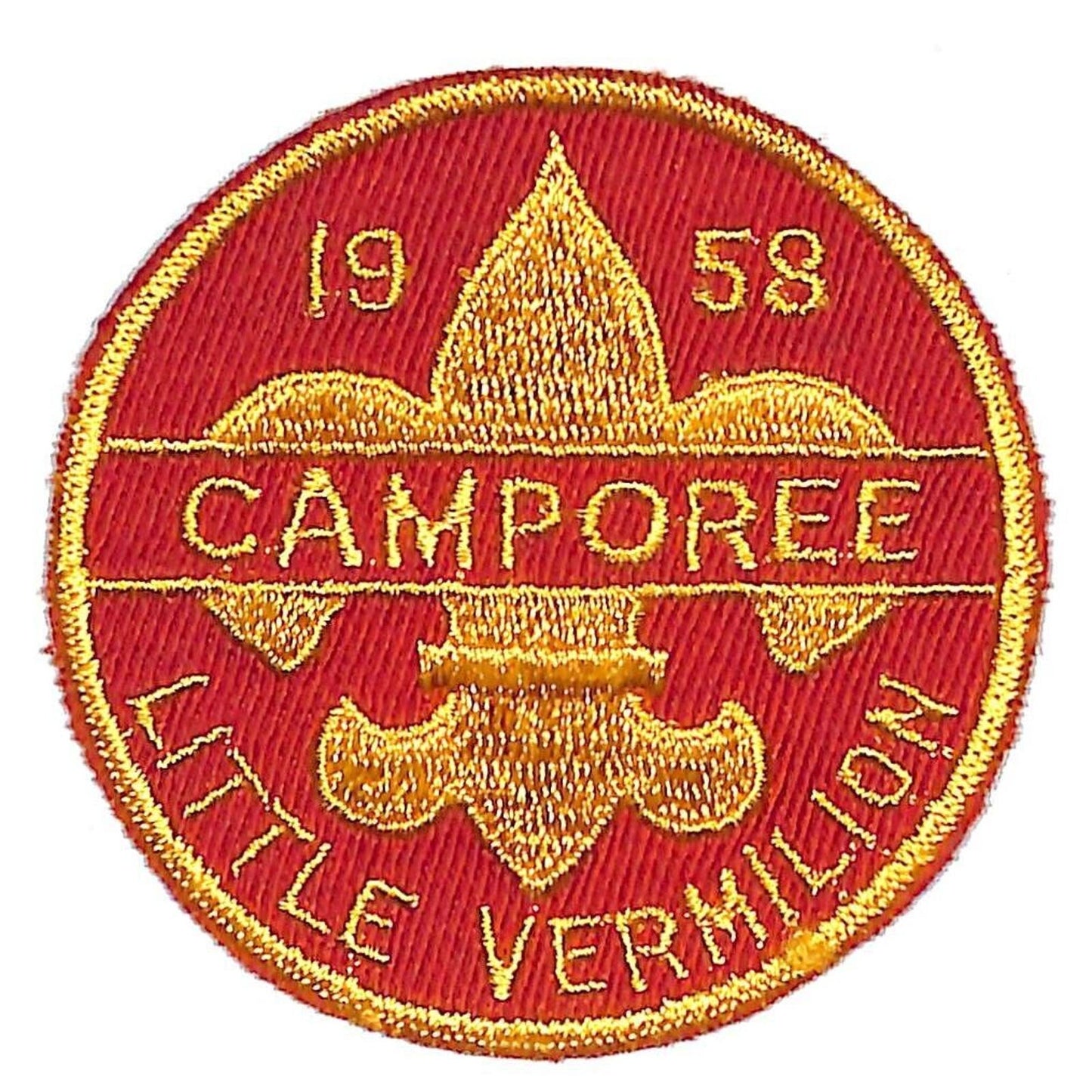 BSA Patch Little Vermilion Camporee 1958 Boy Scouts Piankeshaw Council - Scarce