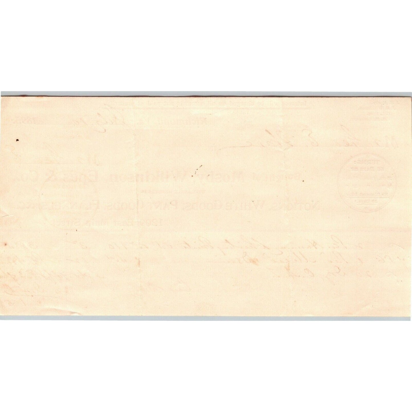 Mosby, Wilkinson, Epes & Co. Richmond, VA Letterhead to Geo. E. Wear 1899