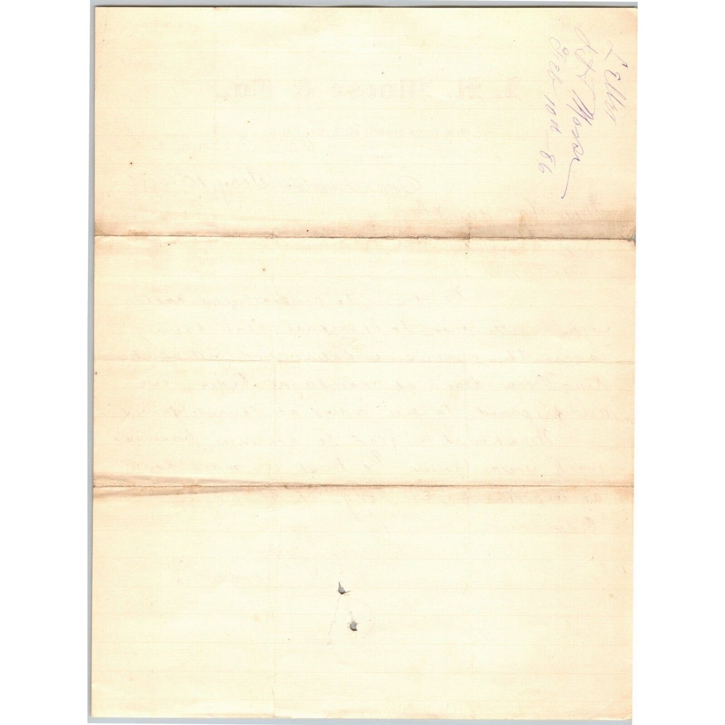 J.H. Morse & Co. San Francisco 1886 Letterhead - "King Morse Brand"