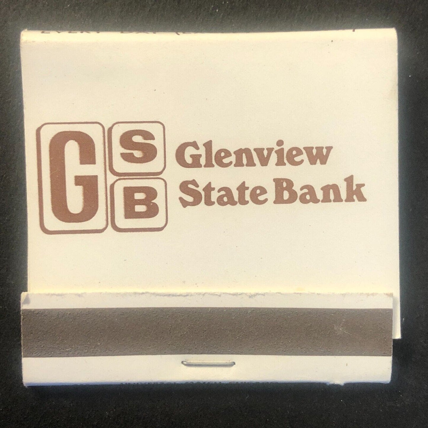 Glenview State Bank Illinois Vintage Full Matchbook c1960's-73 VGC
