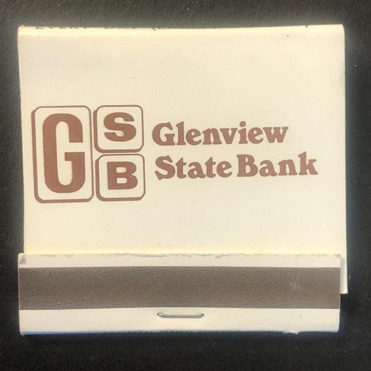 Glenview State Bank Illinois Vintage Full Matchbook c1960's-73 VGC