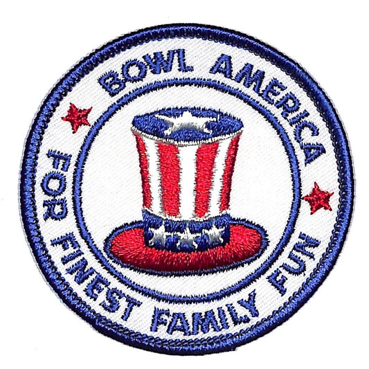 Bowl America For Finest Family Fun Embroidered Bowling Patch