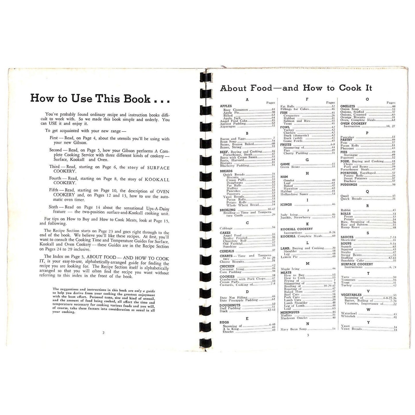 Gibson Refrigerator "Cooking the Modern Way" Recipe Book 1946 66pp