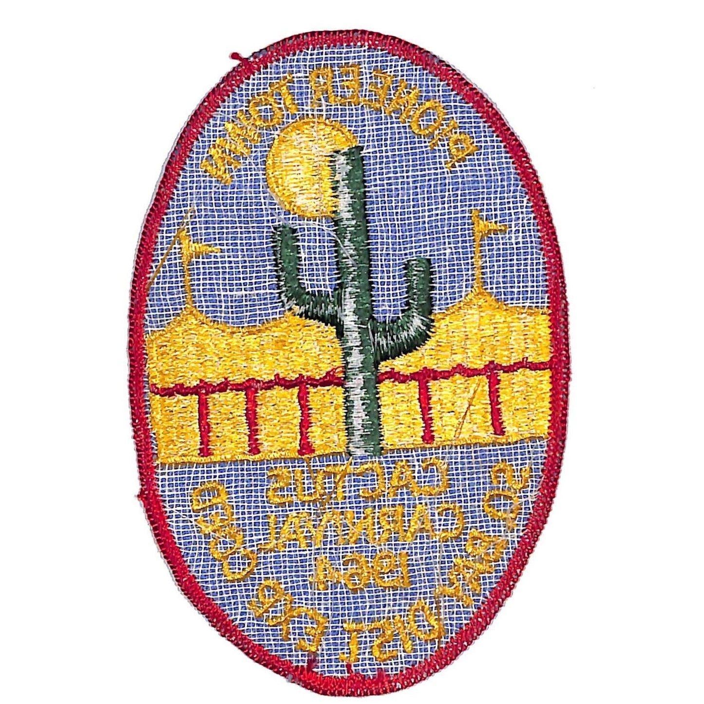 BSA Patch Pioneer Town Cactus Carnival 1964 Southern Bay District Coed - Scarce