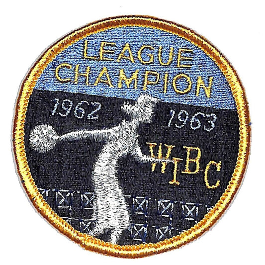 1962 1963 League Champion WIBC Embroidered Bowling Patch