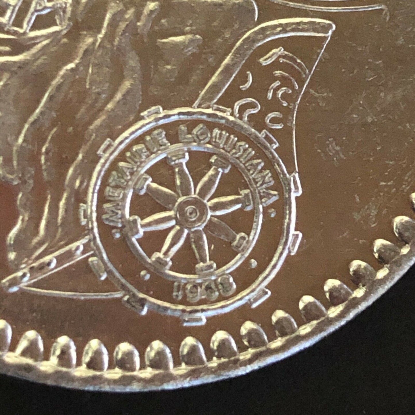 39mm Aluminum "Summertime 1984 - Diana - Metairie, Louisiana" Mardi Gras Token